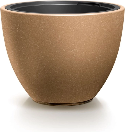 Planter with natural texture and insert 29.8 cm – NATURO ECO