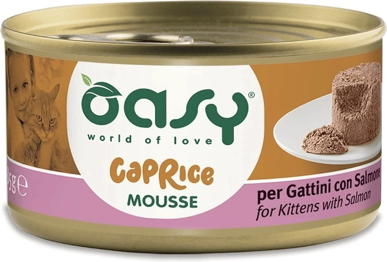 oasy caprice mousse za mucke z lososom 85 g