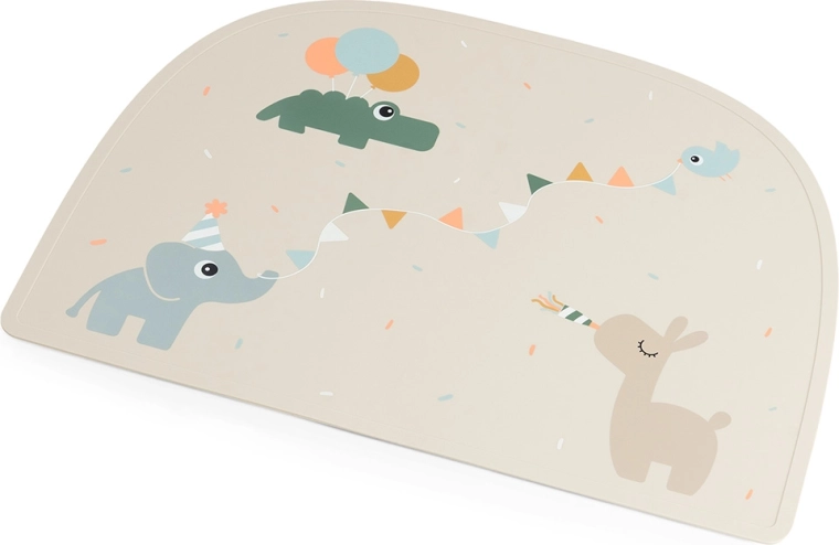 Done by Deer Celebration silicone placemat, sand