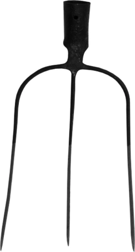 Kovane vile s 3 konicami brez ročaja