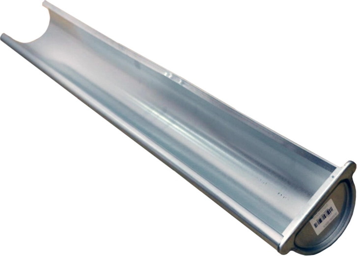 Končni žleb desni 250 mm, 1 m, pocinkano jeklo