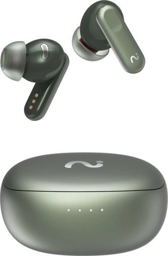 VIAIM Nano+ AI wireless earbuds with voice recorder, green