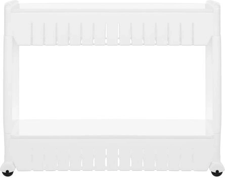 Mobilna kuhinjska ali kopalniška polica na koleščkih bela