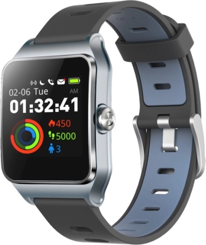 UMAX U‑Band P1 Pro – srebrna pametna zapestnica z GPS in merjenjem srčnega utripa