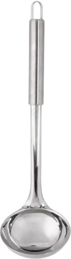 Zajemalka iz nerjavnega jekla 30 cm, srebrna