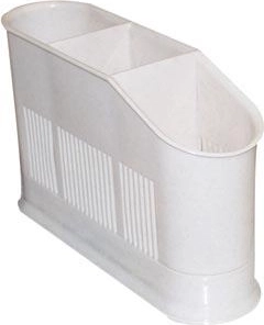 Odkapnik za pribor s 3 predelki, ovalen, mešanica barv