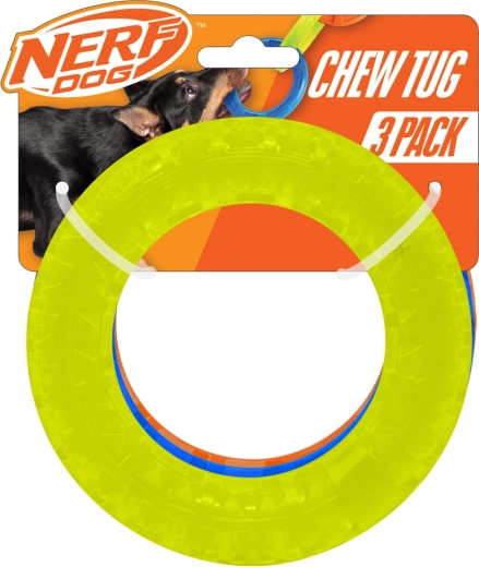 Nerf Dog set prosojnih obročev za prinašanje s konicami 12,5 cm (3 kosi)