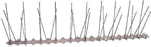 Zaščitni kovinski žeblji proti golobom iz nerjavnega jekla 50 × 10 cm