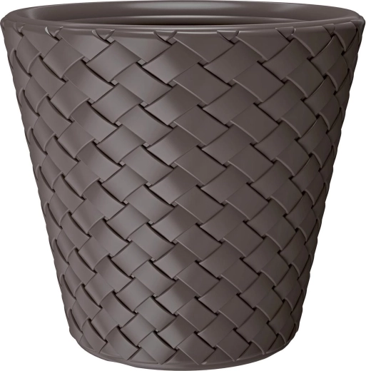 Cvetlični lonec Matuba, temno rjav, 28 l