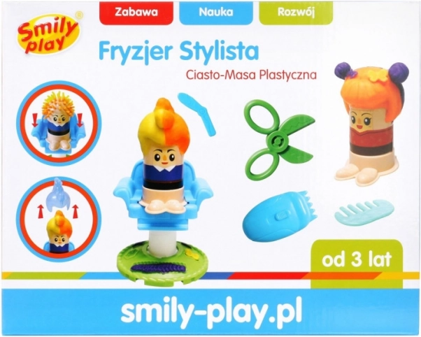 Frizerski komplet iz modelirne mase za otroke