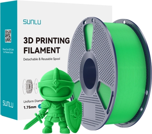 Sunlu PLA+ filament 1,75 mm zelen