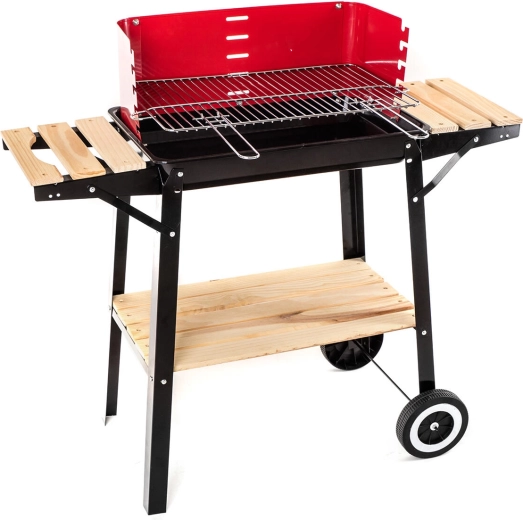 Vrtni žar na oglje WOOD 53 × 33 cm