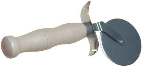 Rezalnik za pico iz nerjavečega jekla z lesenim ročajem 6 cm