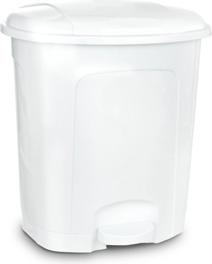 Koš za smeti s pedalom 5,5 l, bel