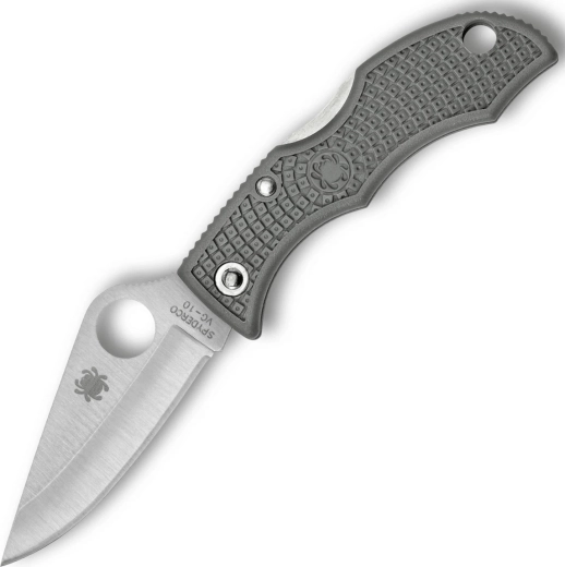 Spyderco Ladybug 3 lahek žepni nož, satinirana rezilo VG-10, foliage green FRN 4,9 cm