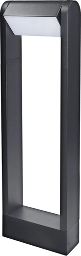 Solight LED zunanji stebriček Crotone 500 7 W 3000 K črn z nagibno glavo