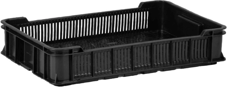 Nizka plastična transportna zabojnika za manipulacijo 10 kg