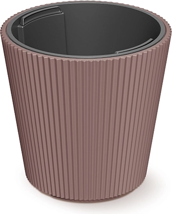 Cvetlični lonec Milly z vložkom 17,6 cm, barva marsala