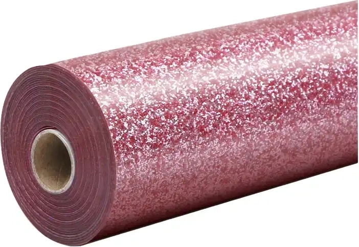 HTVRONT bleščeča termotransferna folija 30,5 × 90 cm rožnata