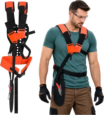 Bigstren carrying straps (harness) for a petrol brushcutter