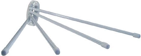 Štiriročni kovinski sušilnik za brisače bel