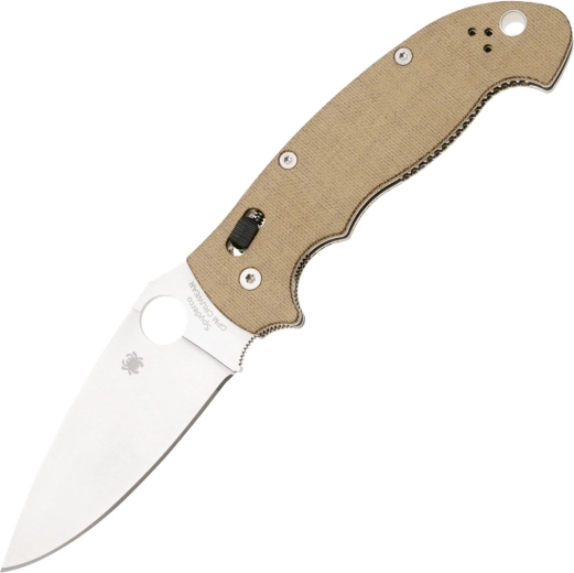 Zložljivi nož Spyderco Manix 2 XL Brown, CPM Cru-Wear, Micarta, satin 9,8 cm