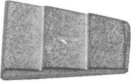 Kovinski zagozdni klin 21 × 25 mm (20 kosov)