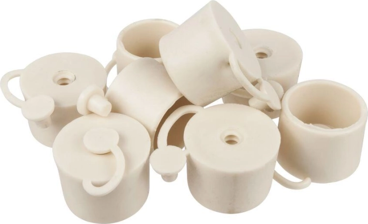 Fermentacijski zamašek z zaporko, 43 × 40 mm, bel