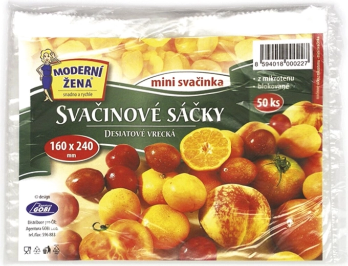 Vrečke za malico 16 × 24 cm, 50 kosov