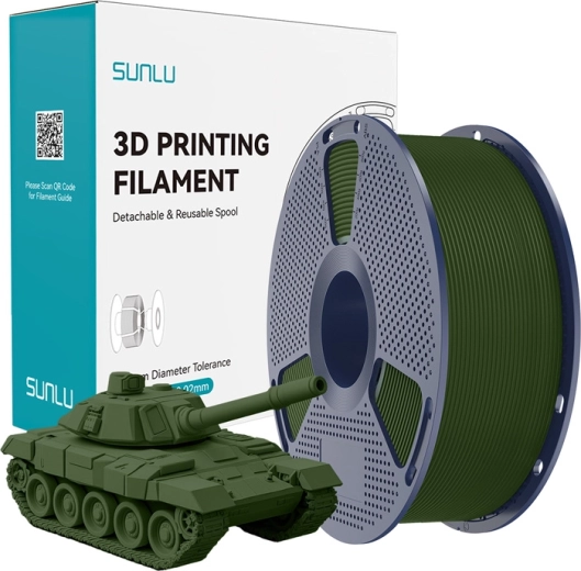 Sunlu PLA+ visokohitrostni filament 1,75 mm – olivna