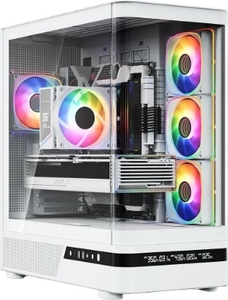 Ohišje Modecom Volcano AQ200 ARGB midi tower belo