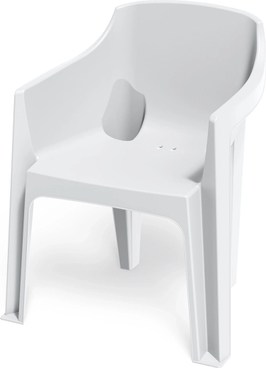 stol z naslonjali za roke Turino bel