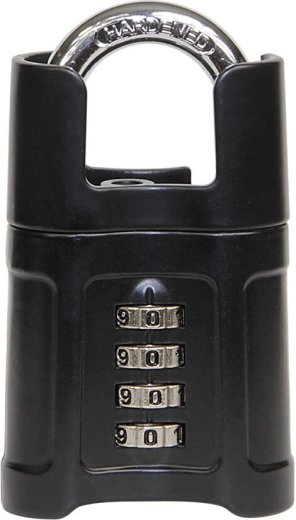 Kodljiva ključavnica z zaščitenim lokom – črna