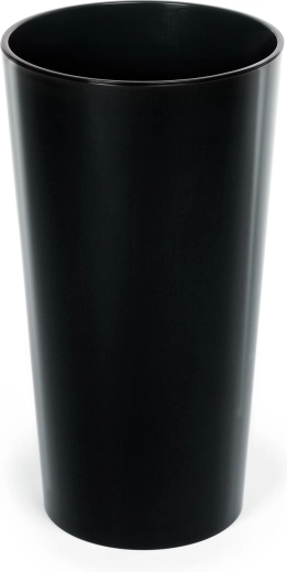 Cvetlični lonec Lilia 30 cm z vložkom, črn sijaj
