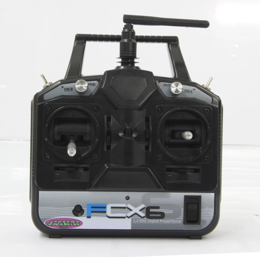 Oddajnik Jamara FCX6 2,4 GHz, plin levo (B-stock) v vrečki – 1 kos