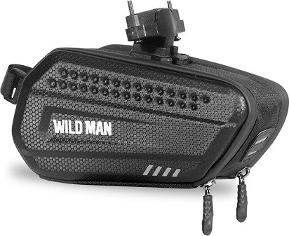 Wildman vodoodporna podsedežna kolesarska torbica 1,2 l črna