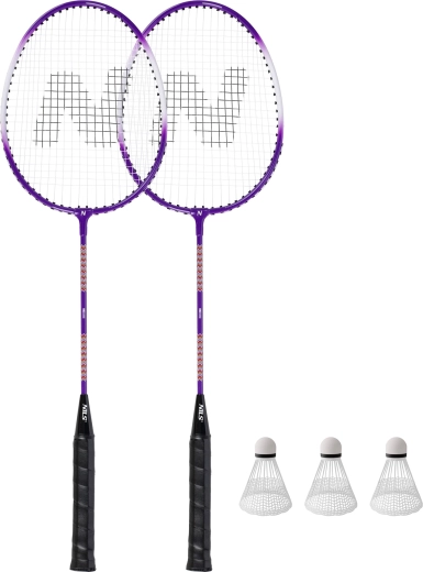 Komplet badminton loparjev NILS NRZ2053 – 2 loparja, 3 žogice in etui