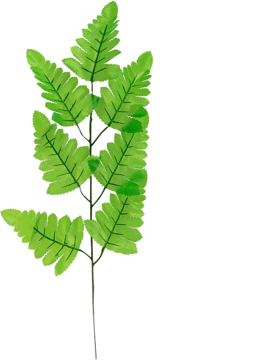 Sintetični list praproti 40 cm na vejici
