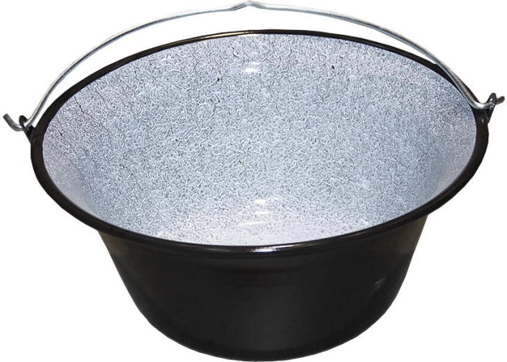 Kotlič 22 l iz emajliranega jekla – črn