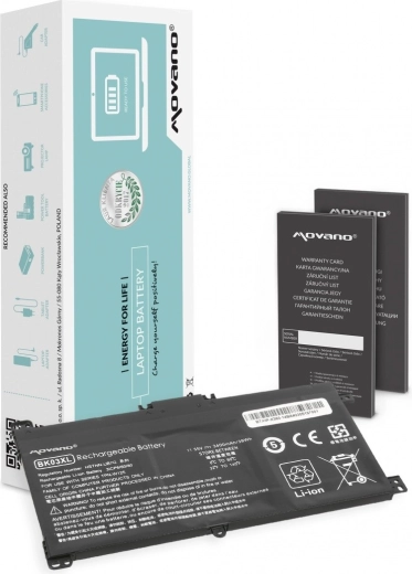 Baterija Movano BK03XL za HP Pavilion x360 14-ba 3400 mAh 39 Wh