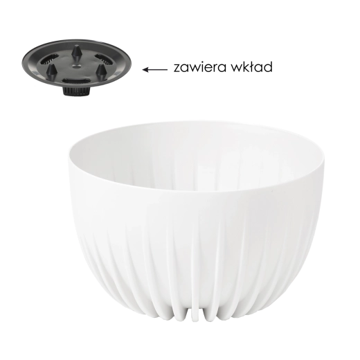 Misa Mira 300 beli lonec za rože z vložkom