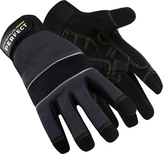Stalco perfect Soft grip delovne rokavice iz umetnega usnja, velikost 10