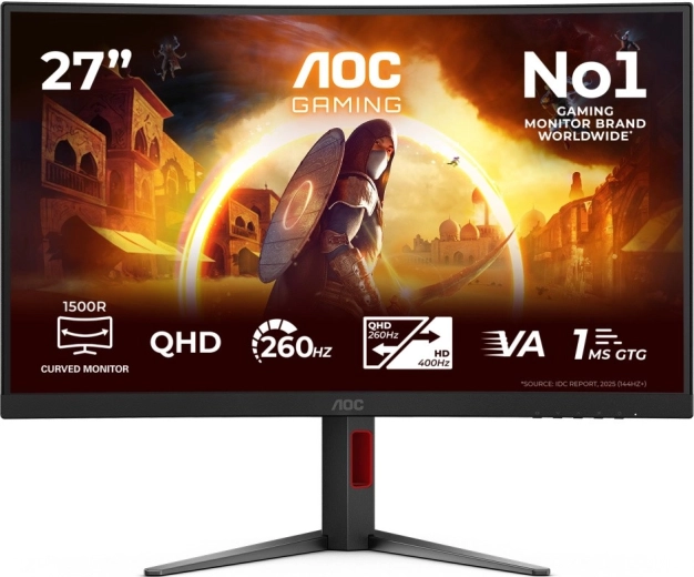 AOC Gaming ukrivljen igralni monitor CQ27G4Z2 27" QHD 260 Hz VA