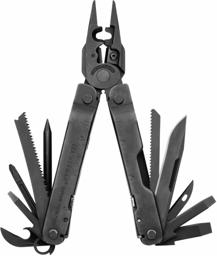 Leatherman Super Tool 300 EOD Black multifunction tool with 19 functions