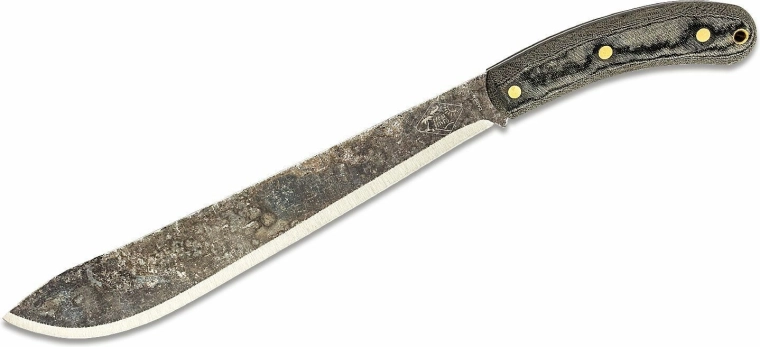 ESEE Darien machete with canvas sheath, black Micarta