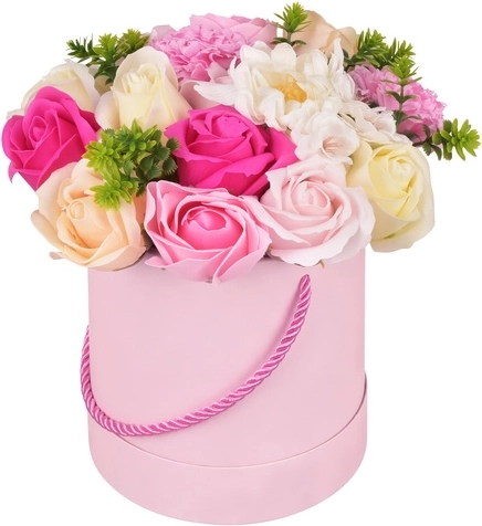 Dekorativna flower box Ruhhy z realističnimi cvetovi