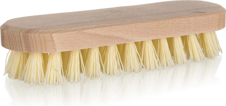 Ročna talna krtača iz lesa s PE vlakni 18 × 6 × 4 cm