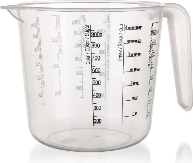 Plastični merilni vrč 1 l s potiskom CULINARIA