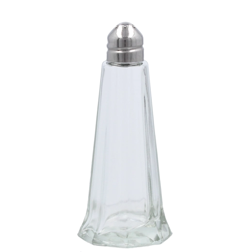 Komplet steklenih solnic in popernic s kovinskim pokrovčkom 44 ml