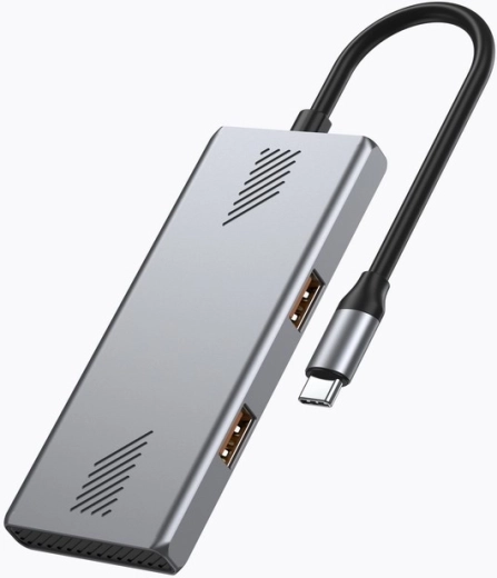 USB-C hub s 4 vrati USB 3.2 Gen 2 z 2× USB‑A in 2× USB‑C, 10 Gb/s